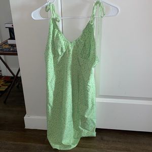 Womens green floral dress from shein